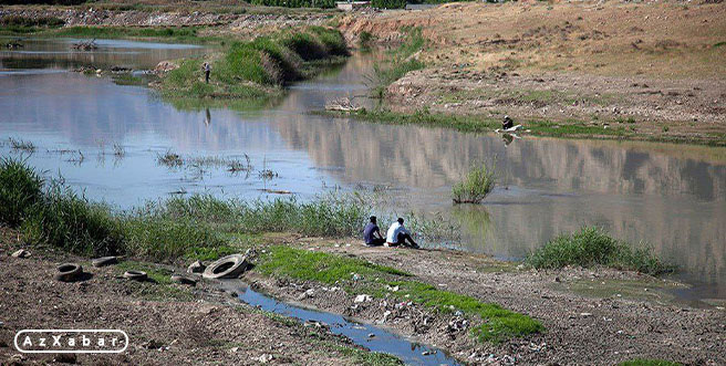رودخانه «قارا سو‌» اردبیل همچنان‌ آلوده به‌ پسابهای‌ صنعتی